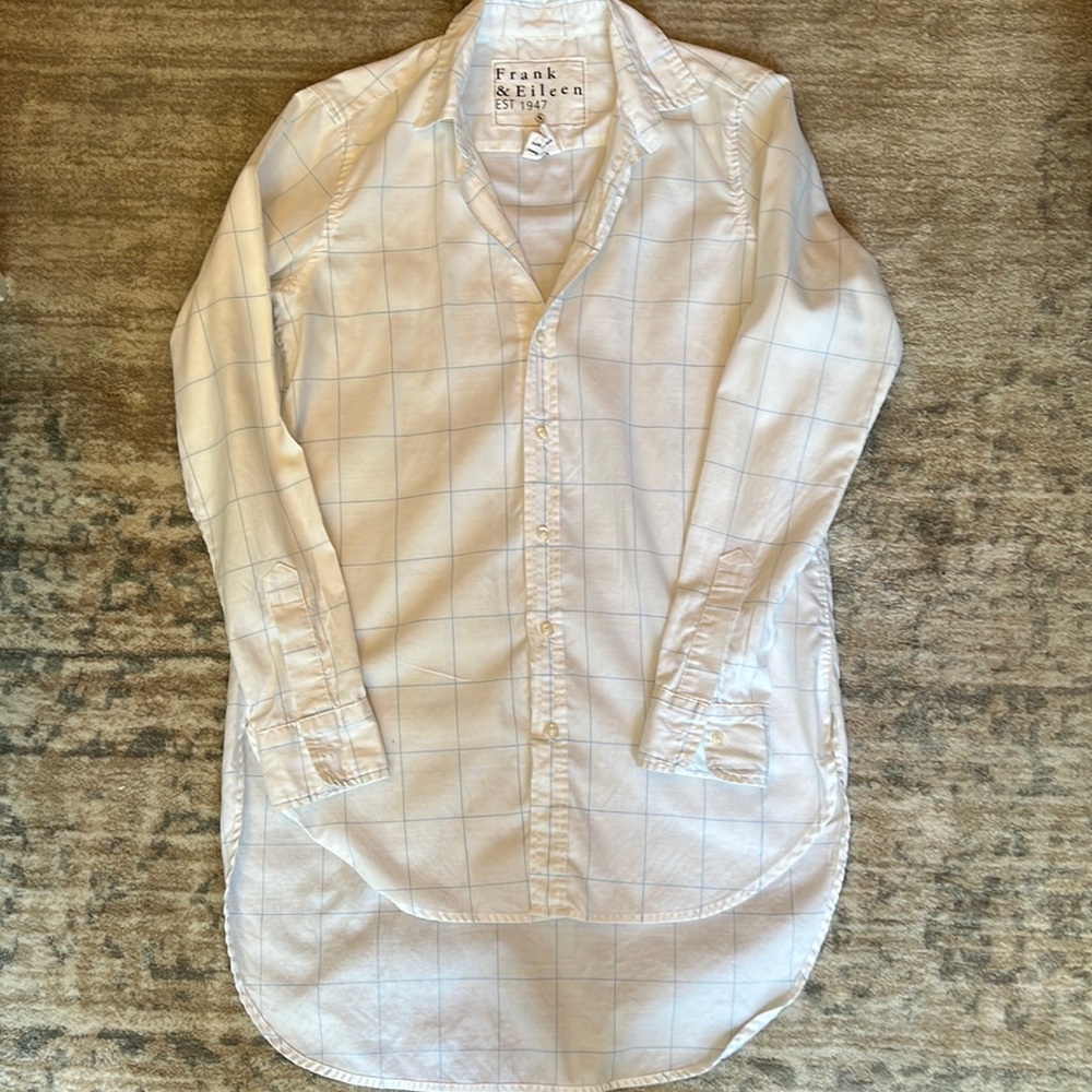 Frank & Eileenbutton up/dress EUC Size Small 🥼👙👖🩴👒 coastal grandmother